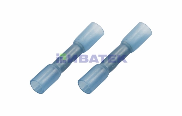 Соединительная гильза изолированная термоусаживаемая L-37 мм 1.5-2.5 мм² (ГСИ-т 2.5/ГСИ-т 1,5-2,5) синяя REXANT  уп 100шт