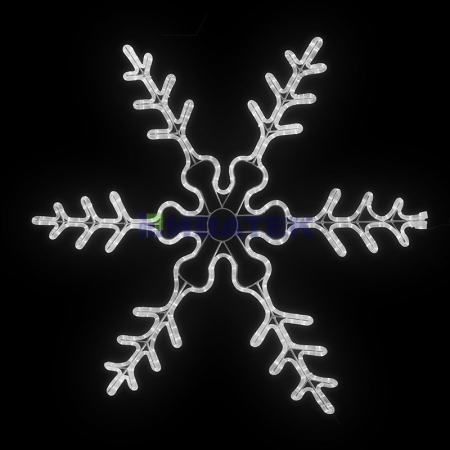 Изображение Фигура световая "Снежинка резная" цвет Белый, размер  45*38 см  Neon-Night  интернет магазин Иватек ivatec.ru
