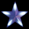 Изображение Световая фигура на пластиковом фоне 230V, LT030 "звезда", 70 LED синий, 51*51см, IP20  интернет магазин Иватек ivatec.ru