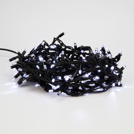 Изображение Гирлянда «Кластер» 10 м, 200 LED, черный каучук, IP67, соединяемая, цвет свечения белый NEON-NIGHT  интернет магазин Иватек ivatec.ru