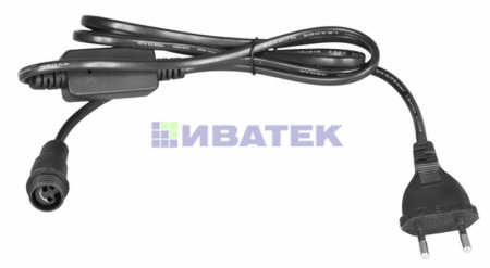 Изображение Комплект покдлючения для гирлянд с постоянным свечением 230В / 4А, цвет провода: белый, IP65  интернет магазин Иватек ivatec.ru
