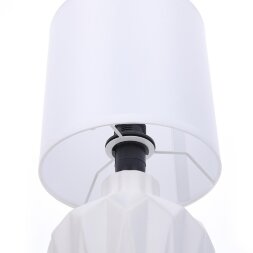 8226/1T MODERNI LN25 384 белый, керамика/текстиль Настольная лампа E14 1*40W 220V ORIGAMIA