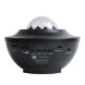 ULI-Q333 6W-RGBW BLACK Светодиодный светильник-проектор с Bluetooth. Проекция Звездное небо. Встроенный MP3 проигрыватель. 2 колонки. USB разъем. Пульт ДУ в-к. Черный. ТМ Volpe