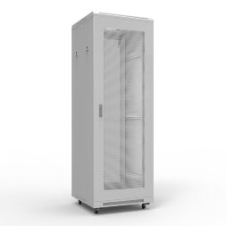 Шкаф напольный 19" 47U 800х1000мм, передняя и задняя дверь перфорация, RAL 7035 REXANT