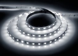 Лента светодиодная 12V 5 метров, LS607/ 30SMD(5050)/м 7.2Вт/м 12V 5000*10*3мм 6500К, IP65 ,С ОДНИМ К