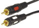 Шнур 2 RCA - 2 RCA, 1,5м, черный, Gold REXANT