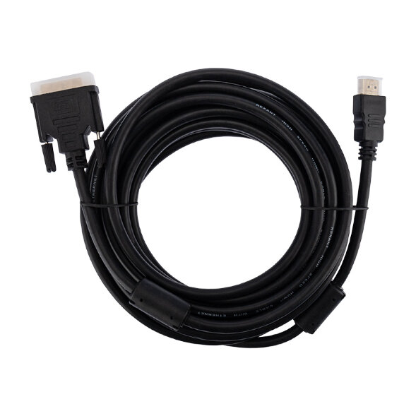 Шнур HDMI - DVI-D, 7м, Gold, с фильтрами REXANT