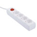 S-GCU4-5B WHITE Удлинитель серии Ultra, шнур 5м., 4 гнезда, 16A, с/з. Белый. TM Uniel