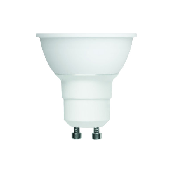 LED-JCDR-5W-4000K-GU10-FR-SLS Лампа светодиодная. Форма JCDR. матовая. Белый свет 4000K. ТМ Volpe