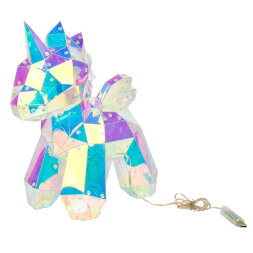 ULD-R503 USB/RGB UNICORN Светильник декоративный «Единорог», с USB проводом. 60 светодиодов. RGB свет. Цвет корпуса радужный. TM Uniel