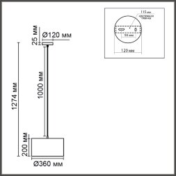 8251/2 MODERNI LN25 000  никель/серый, металл/текстиль Подвес Е27 2*60W 220V NIKKI