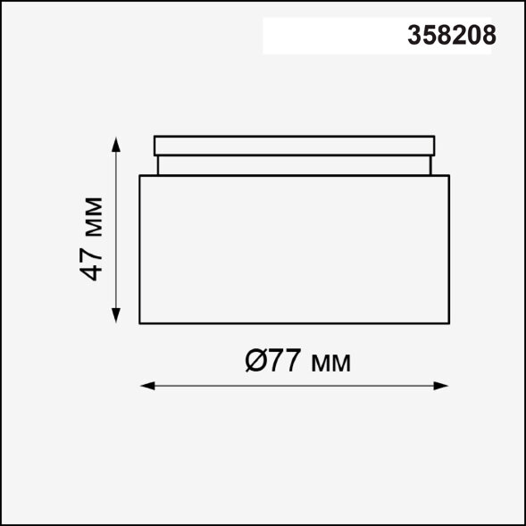 358208 NT19 038 белый Линза с регулируемым углом рассеивания (для 358202-358207) IP20 LENTI