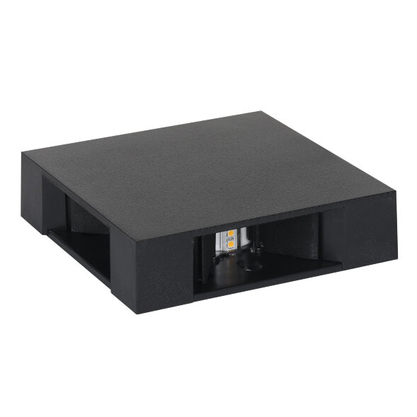 ULU-P33D-4W/4000K IP65 BLACK Светильник светодиодный уличный. Архитектурный накладной. Белый свет (4000K). Корпус черный. TM Uniel