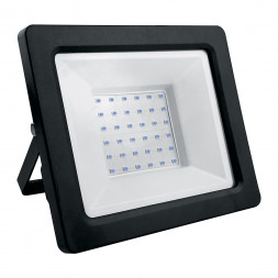 Прожектор светодиодный, 2835 SMD, 50W синий AC230V/50Hz IP65, в черном компактном корпусе, LL-905