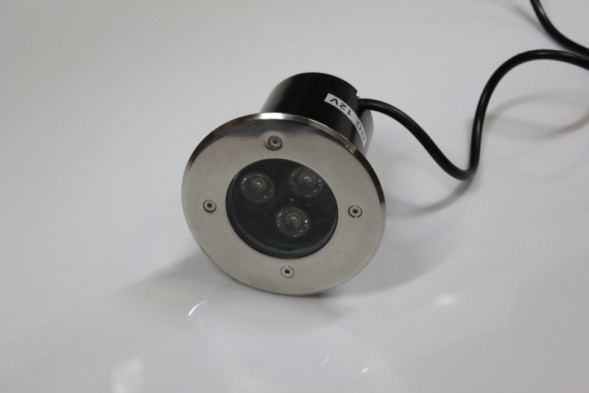 G-MD106-G грунтовой LED-светильник зеленый D120, 3W, 12V, 195Lm,(40шт/кор)