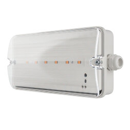 ULW-K25B 6W-4000K-EMG IP65 WHITE Светильник светодиодный влагозащищенный с БАП. Белый свет 4000K. 660Лм. Размер 220x105x50мм. Корпус белый. ТМ Uniel