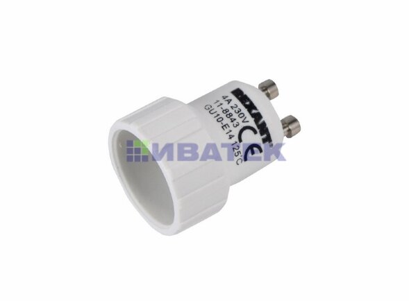 Переходник цокольный GU10-Е14 REXANT