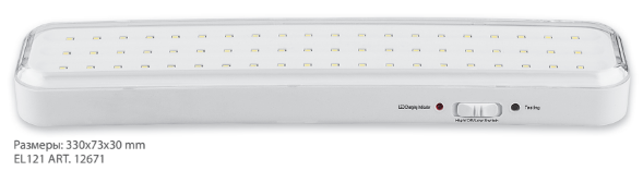 Светильник аккумуляторный, 60LED AC/DC, белый, EL121