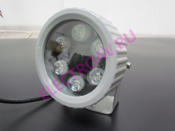 G-DT106-34-B12V синий прожектор поворотный на кронштейне, 6LED CREE/1W, 6W, световой поток 660лм,110лм/W, 12V, IP67