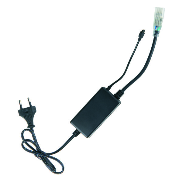 ULC-N20-RGB BLACK Контроллер с пультом ДУ для управления светодиодными многоцветными RGB лентами ULS-5050 сетевого напряжения 220В.