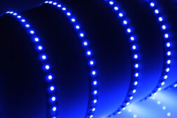 FLEX-SS5600A-B-5M Гибкая LED полоса, цвет синий, 120светодиодов 35*28 на 1 м, 5м/уп., DC12V, 9.6W/м, 5м/10мм, IP22