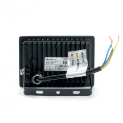 Прожектор светодиодный 20W 6400K IP65 AC230V/50Hz, черный, LL-1000