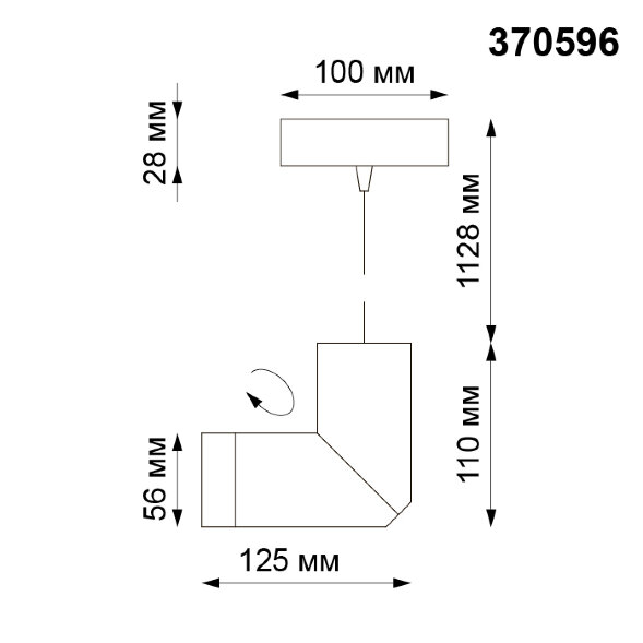 370596 NT19 097 матовый белый Накладной светильник IP20 GU10 50W 220-240V ELITE
