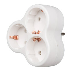 S-GES3-16F WHITE Разветвитель сетевой, с/з. 3 гнезда. 16А, 3500Вт. Белый. ТМ Uniel