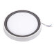 ULW-Q281 24W-6500K-F20 IP65 WHITE Светильник светодиодный влагозащищенный. Круг. Дневной свет 6500K. 225?40 мм. Корпус белый. Цвет рамок в-к: золотистый. графит. ТМ Volpe