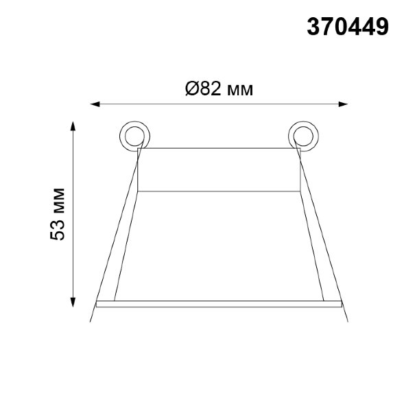 370449 NT19 130 жемчужный черный Встраиваемый светильник IP20 GU10 50W 220V BUTT