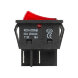 Выключатель клавишный 250V 30А (4с) ON-OFF красный с подсветкой (RWB-502)  REXANT
