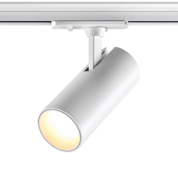 359155 PORT NT23 091 белый Светильник трековый однофазный двухжильный IP20 LED 24W 220V 3000К 2300Лм