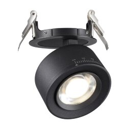 358944 SPOT NT22 266 черный Светильник встраиваемый светодиодный IP20 LED 4000К 18W 220V EDDY