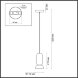 5054/1E PENDANT ODL24 451 белый/металл/керамика Подвес GU10 LED 4W KERAMA
