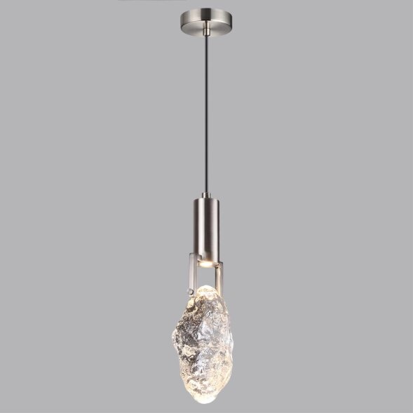 6696/5L MIDCENT ODL24 339 Подвесной светильник матовый никель/металл/стекло IP20 LED 5W 200Лм 3000K