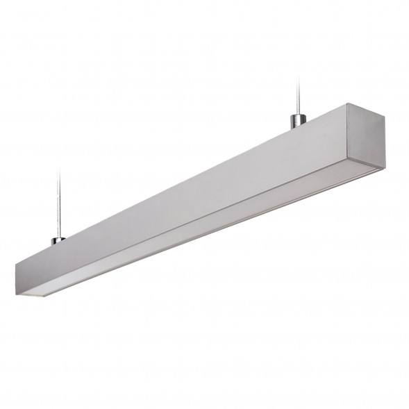 ULO-K10D 22W-4000K-L50 IP65 SILVER Светильник линейный светодиодный подвесной. Белый свет 4000К. 3080 Лм. Алюминий. Цвет серебро. TM Uniel