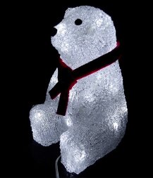 14-022, Светодиодная фигура "Медвежонок", 22см., 40 led 220/24V