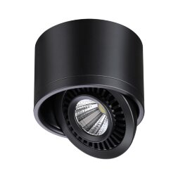 358812 OVER NT21 151 черный Светильник накладной светодиодный IP20 LED 9W 770Лм 4000K 220V GESSO