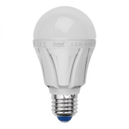 LED-A60-9W-NW-E27-FR ALP01WH Лампа светодиодная. Форма A. матовая колба. Материал корпуса алюминий. Цвет свечения белый. Серия Palazzo. Упаковка пластик