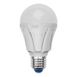 LED-A60-9W-NW-E27-FR ALP01WH Лампа светодиодная. Форма A. матовая колба. Материал корпуса алюминий. Цвет свечения белый. Серия Palazzo. Упаковка пластик