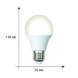 LED-A60-8W-4000K-E27-FR-SLS Лампа светодиодная. Форма A. матовая. Белый свет 4000K. ТМ Volpe