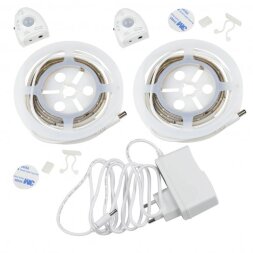 ULS-R02-6W-4000K-1.2Mx2-DIM SENSOR Smart Light Комплект светодиодной ленты на самоклеящейся основе. 2шт.х1.2м. IP65. Белый свет4000К. Адаптер 12Вт. IP20. в-к. ТМ Uniel.