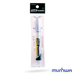 Маркер меловой Chalk Marker 3мм, спиртовая основа, белый MunHwa