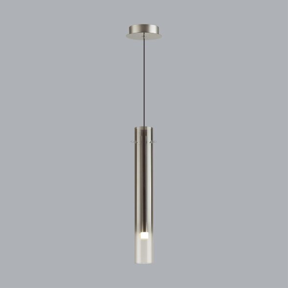 5061/5LA PENDANT ODL24 453 серебристый/дымчатый/металл/стекло Подвес LED 4W 3000K SHINY