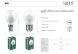 Лампа светодиодная, 11W 230V E27 2700K G45, SBG4511