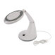 Лупа настольная 3D с подсветкой 30 SMD LED, o100мм, белая REXANT