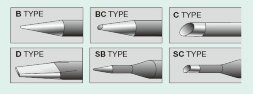 Сменное жало GOOT R-48 C, D=4мм (цилиндр со скосом)