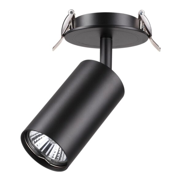 370416 NT19 101 черный Встраиваемый светильник IP20 GU10 50W 220V PIPE