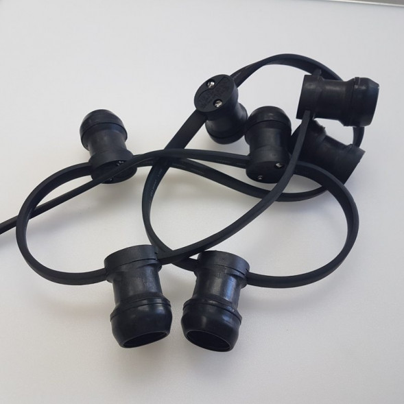 21-004 Гирлянда Belt-Light LUX с шагом 40 см патроны Е27 влагостойкий (IP54), 20 м