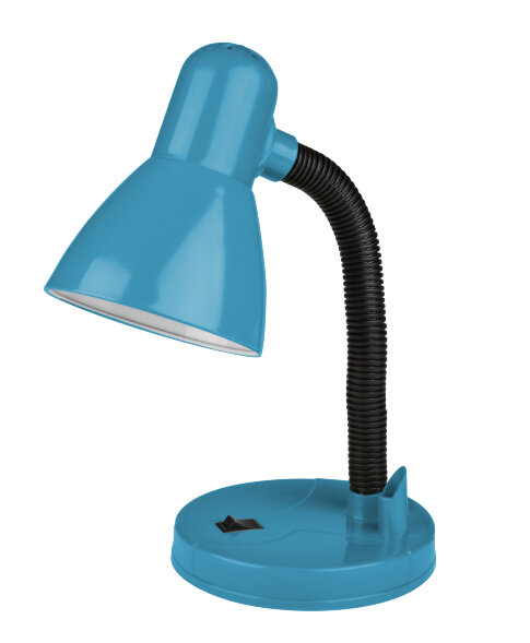 TLI-226 BLUE E27 Светильник настольный. Цоколь Е27. Механический выключатель. Синий. ТМ Uniel.